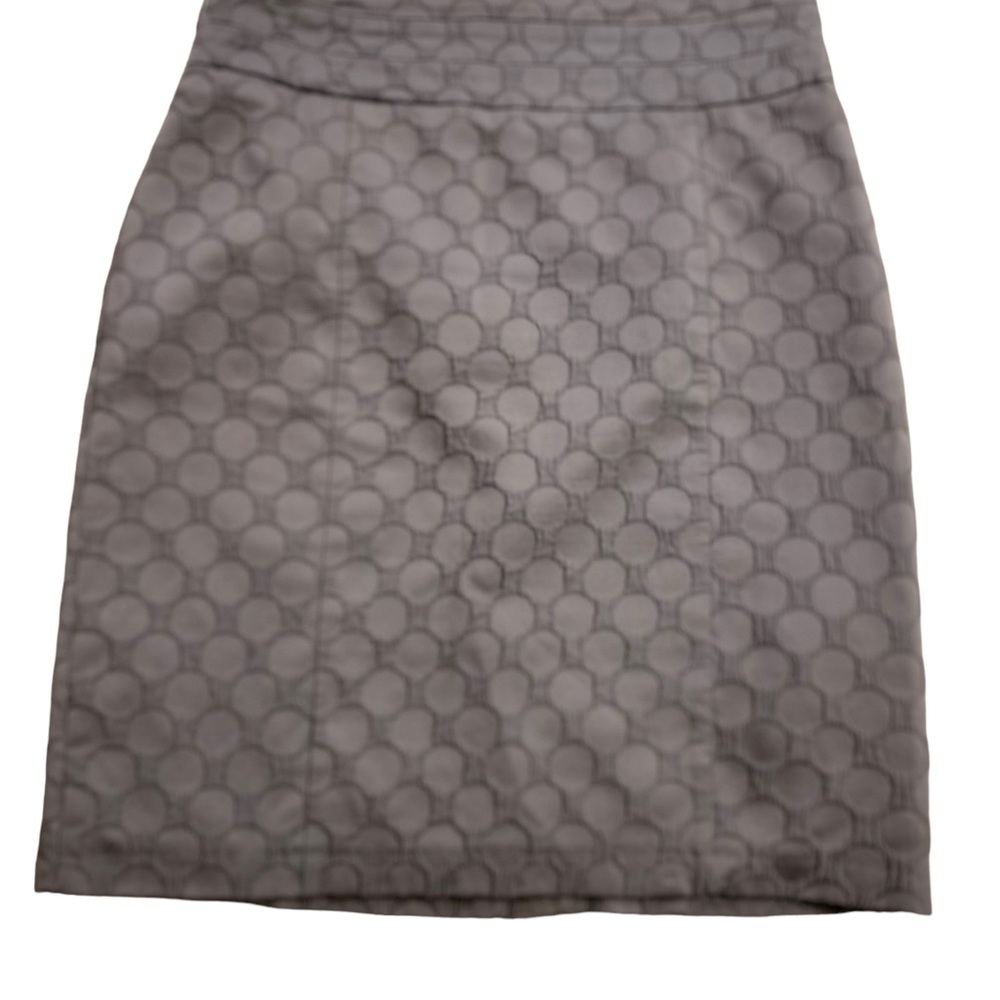 H&M | Gray Circle Print Skirt Size 12 Structured 23 Inch Length - Picture 9 of 13